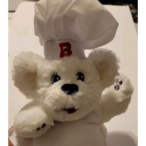 Bimbo Steven Smith Approx 15" Hand Puppet Baker Chef Bear Plush Advertising